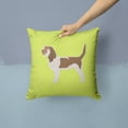 thumbnail image 2 of Dog Profile Checkerboard Design Fabric Decorative Pillow, 2 of 4