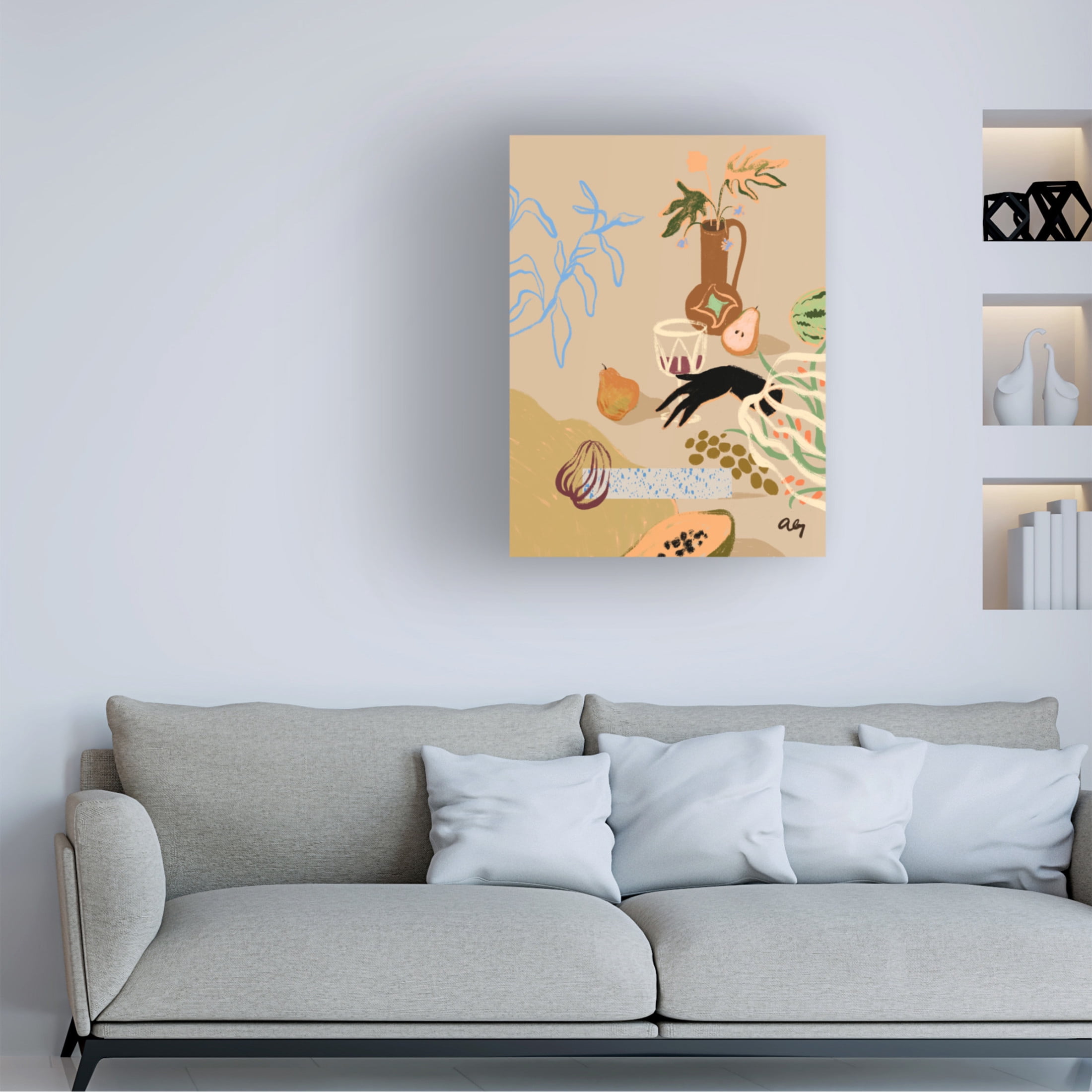 Trademark Fine Art Arty Guava  Pass Me The Pear Canvas Wall Art