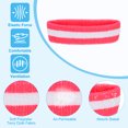 thumbnail image 3 of Uxcell Sweatband Headbands, Terry Cloth Sweat Band for Women Men Sports Basketball Tennis, Dark Pink White 4 Pcs, 3 of 6