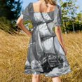 thumbnail image 4 of Sailing The Stormy High Seas Robe Sans Manches Robes d'Anniversaire pour Femmes Robe Ample pour Femmes, 4 of 5