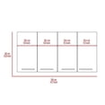 thumbnail image 4 of FM FURNITURE Norwalk 2-Piece Modern Engineered Wood Kitchen Set in White/Oak, 4 of 8