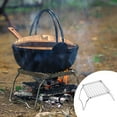 thumbnail image 1 of TIMIFIS Barbecue Support en Acier Inoxydable Support de Poêle en Acier Inoxydable pour l'Extérieur Support de Barbecue Portable Camping et Randonnée, 1 of 6