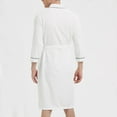 thumbnail image 3 of Bcfgryg Mens Lightweight Spa Soft Knee Length Bathrobe With Pockets Men’s Sleepwear, 3 of 4