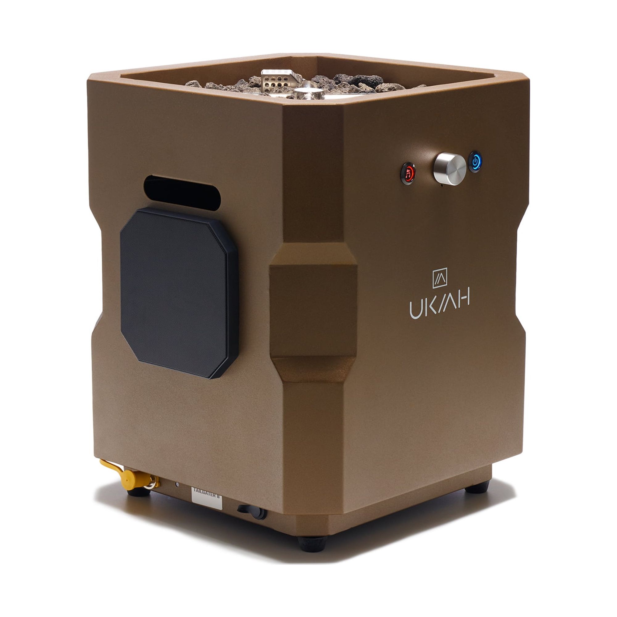 Ukiah Co Tailgater II Portable Wireless Fire Pit with 2.1 Sound System, Bronze