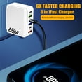 thumbnail image 3 of Yooshoverk Fast Charger 65W 6-in-1 USB Multi-Port for Travel Home Device Compatibility, 3 of 6