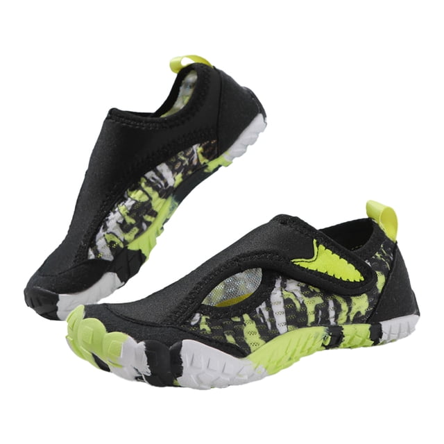 Zapatos acuáticos Aqua Shoes Zapatillas de buceo transpirables para caminar en el lago (30 negro)
