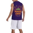thumbnail image 2 of Naloa Mardi Gras2 Basketball Jersey Reversible Men's Mesh Athletic Sports Shirts Training Practice S-4XL4X-Large, 2 of 6