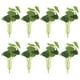 thumbnail image 1 of 8 piezas de decoración de plantas verdes simuladas, hojas de loto artificiales pequeñas (verde), 1 of 5
