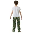 thumbnail image 5 of FORMRS Kids Pajama Pants with Pockets Size 9-10Y Boys Lounge Sleep Bottoms, Orange Flowers, 5 of 8