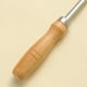 thumbnail image 5 of Cuchara para freír cebolletas redonda de acero inoxidable, aceite para freír, utensilios de cocina con mango largo y madera, 5 of 7