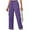 F1-Purple, variant on Chiclily Women Wide Leg Pants Lightweight Quick Dry Cargo Sweatpants with 4 Pockets, Red XL