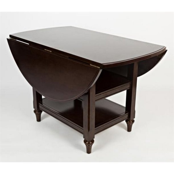 Boraam Harbor Cottage Drop Leaf Dining Table in Cappuccino Walmart