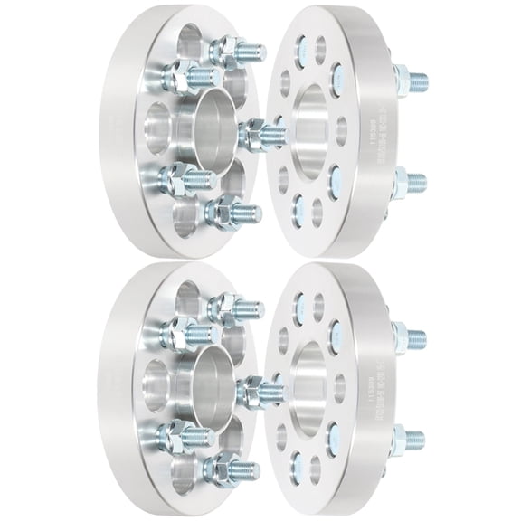 AUTOMUTO 4set 5Lug 1" 25mm 5x100mm to 5x100mm 12x1.25 Studs Wheel Spacers fit for Outback for Forester for Baja Fits select: 1998-2016 SUBARU FORESTER, 2008-2013 SUBARU OUTBACK