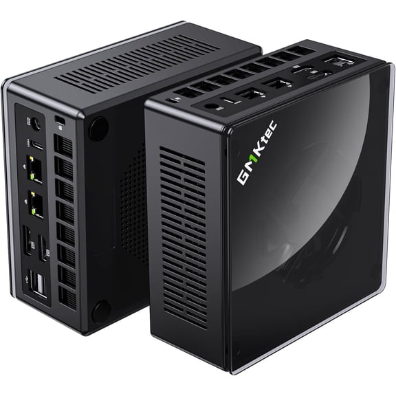 GMKtec Mini Gaming PC, 1TB SSD 32GB RAM, AMD Ryzen 7 8845HS(Up to 5.1GHz), Mini Desktop Computer, Oculink, Dual RJ45 2.5G, NucBox K8 Plus