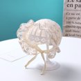 thumbnail image 4 of Opolski Baby Hat Floral Print Decorative Breathable Infant Net Bonnet Cap for Summer, 4 of 8
