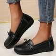 thumbnail image 6 of CHICVOMEY Cute Bow Flats for Women Loafers Business Casual Loafers Shoes with Arch Support Penny Loafers Slip On Dressy Shoes Comfort Flats for Walking&Work, 6 of 8