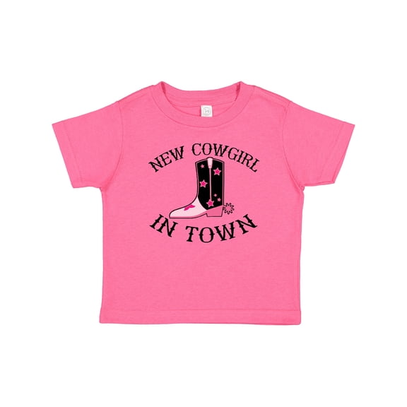 Inktastic New Cowgirl in Town Cow Girl Girls Baby T-Shirt
