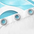 thumbnail image 3 of Erosebridal Monogrammed C Curtains and Drapes (52x84), Initial Letter 30%-50% Blackout Curtains for Bedroom, Blue Bow Curtains for Living Room, Window Curtains Bedroom Decor, 3 of 6