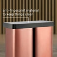thumbnail image 5 of happimess Edmund Kitchen Trash/Recycling 16-Gallon Double-Bucket Trash Can, Rose Gold, HPM1013D, 5 of 8