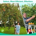 thumbnail image 5 of Fruit Picker Mango Picker, 66 Inch Long Heavy Duty Fruit Picker Tool with Fruit Basket, Adjustable Splicing Extension Apple Picking Grabber with Poles and Basket, 5 of 10
