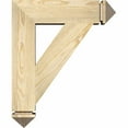 thumbnail image 4 of Ekena Millwork 4"W x 20"D x 28"H Imperial Craftsman Rough Sawn Bracket, Western Red Cedar, 4 of 4
