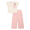 Delicate Ivory, variant on Minnie Mouse Toddler Girls Ruffle Graphic Tee and Pants Set, 2-Piece, Sizes 12M-5T