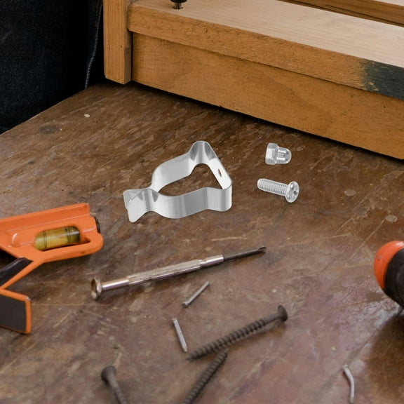 MERRYHAPY 10Pcs Window Well Cover Spring Clips Silver for Easy Installation Hardware Kit