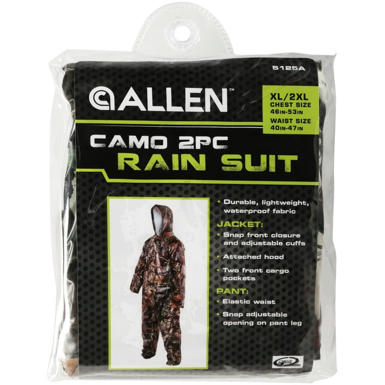 XL 2XL Camo Rain Suit 2 pc Pack by Allen Company