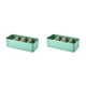 thumbnail image 4 of Caja de almacenamiento Naiovety plástico blanco Negro verde partición desmontable, 4 of 6