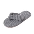 thumbnail image 2 of Byworldtasic Women's Cozy Flip-flops Slippers Crossbands Memory Foam Soft Plush Lined Non-Slip Indoor Outdoor Open Toe Shoes, 2 of 9