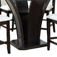 thumbnail image 4 of Beautiful Counter Height Table With Pedestal, Espresso Brown, 4 of 4