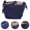 thumbnail image 3 of 1 bolsa de viaje portátil con diseño de loto para tetera de porcelana Kung Fu, bolsa de almacenamiento para té, 3 of 8