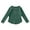 Dark Green, variant on Girls Long Sleeve Round Neck Shirts Slim Fit Short T-Shirts With Side Slit Design Stretch Soft Tunic Tops T Shirts,Size:7-8 Years