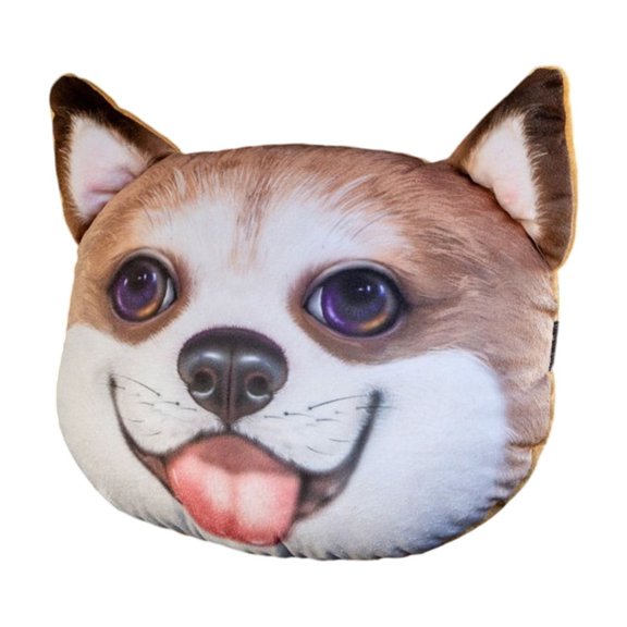 JoyMoreHome Cute Animal Pattern Car Neck Pillow, Soft Cozy Cartoon Neck Support Pillow with Adjustable Strap