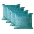 thumbnail image 4 of Home Soft Things Ikat Velvet 4 Piece Throw Pillow Cover Set - Storm Blue - 20" x 20", 4 of 8