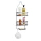 thumbnail image 1 of Organizador De Baño Acento de Plateado Satinado Colgante 3 Niveles Con Ganchos Organizador para Regadera Estante de Ducha, 1 of 13