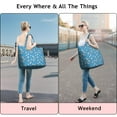 thumbnail image 5 of Blue Cartoon Unicorn Gift Balloon Cloud Pattern Travel Tote Bags for Women Carry On,Large Weekender Bags for Women Travel,Multi Functional Duffle Bag for Work,Shopping,Sports, 5 of 5