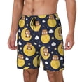 thumbnail image 2 of Uemuo Moon Bear Pattern Mens Swim Trunks Quick Dry Board Shorts with Mesh Lining, Stretch Beach Shorts Quick Dry No-Chafing Board Shorts-XX-Large, 2 of 9