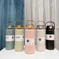 thumbnail image 7 of 1.2L Large Capacity Thermo Bottle with Straw Stainless Steel Thermal Water Bottle Vacuum Flask Tumbler Thermos Cup Gym Drinkware (pink,1200ML), 7 of 7