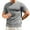 Grey, variant on Men's T-Shirts Short Sleeve Stretch Crewneck Textured Plain T Shirts Summer Casual Tees