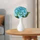 thumbnail image 4 of CaiYueKe Artificial Hydrangea Flowers Fake Silk Wedding Bouquet Centerpiece Home Decor Floral Arrangements for Table Party Church Hotel Decoration Real Touch Lifelike Greenery Bouquets Bulk, 4 of 7