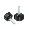 thumbnail image 3 of Uxcell M4 x 15mm Male Thread 16mm Round Head Knurled Clamping Knobs 5 Pack, 3 of 5