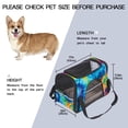 thumbnail image 3 of Tie Dye Sherpa Pet Carrier Bag for s and Small Dogs - Durable 900D Oxford Cloth Fabric,Adjustable Nylon Webbing Strap - 17x10x11.8 in / 43x26x30 cm, 3 of 7