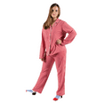 thumbnail image 3 of Women's Striped Cotton Loungewear Set, 3 of 3