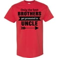 thumbnail image 3 of Inktastic Only the Best Brothers Get Promoted to Uncle T-Shirt, 3 of 5