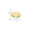 thumbnail image 5 of 14K Yellow Gold Ring Band Signet 7.0x13.0mm Closed Back, Size 9, 5 of 5