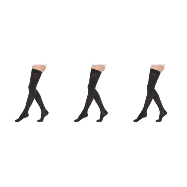 Wweixi Comfortable And Soft Compression Stockings Stay Active Stay Comfortable Toe wrapping - black XXL 3Set
