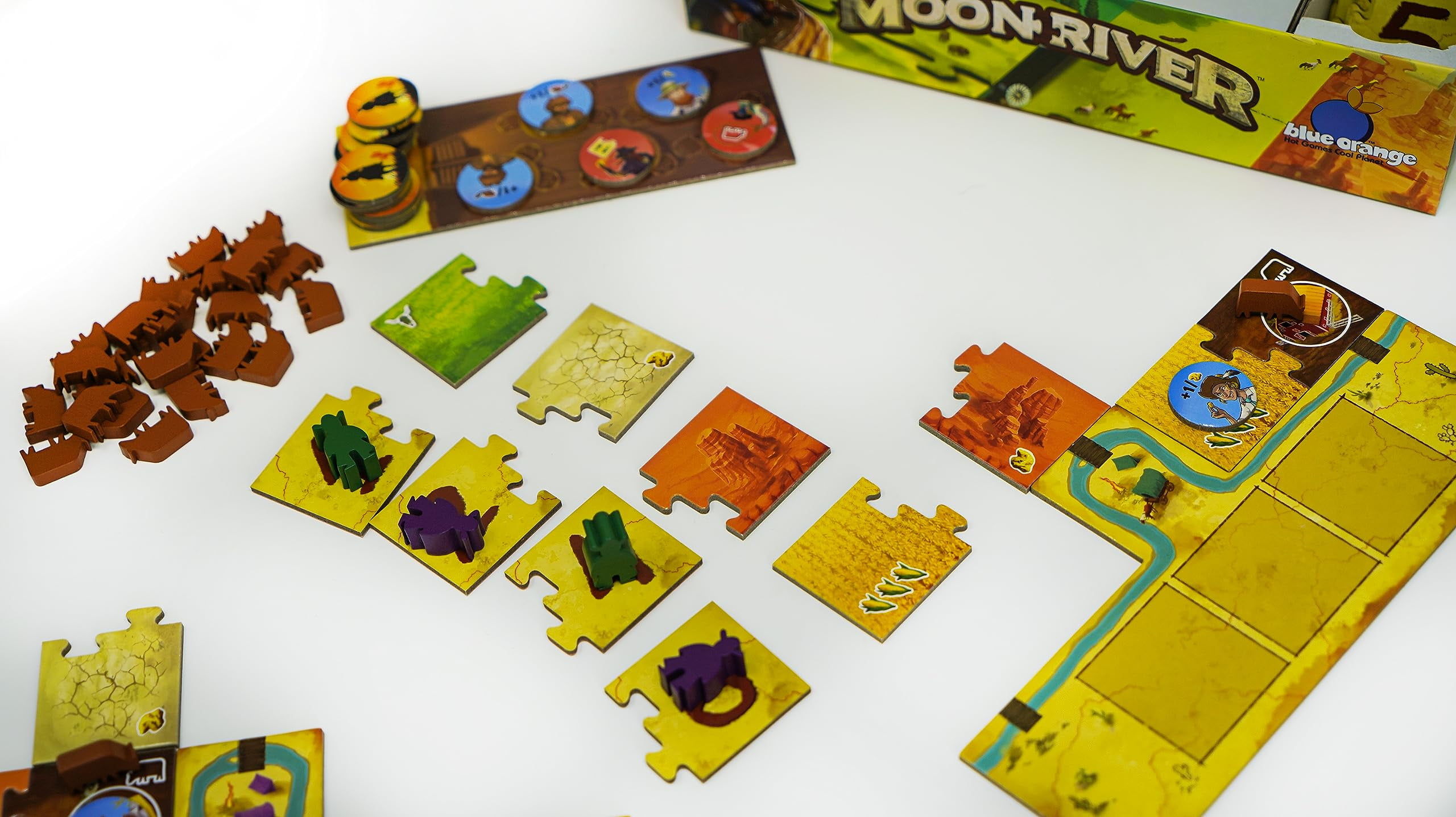 Blue Orange Games, Moon River Family Strategy; Board Game, 2-4 Players, for Ages 8+