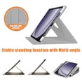 thumbnail image 4 of Dteck Rotating Case for Samsung Galaxy Tab A9 Plus Case 11 Inch 2023, Premium PU Leather Rotating Stand Cover with Pencil Holder for Galaxy Tab A9+ Tablet SM-X210/X216/X218,Gray, 4 of 6