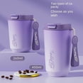 thumbnail image 4 of Unbranded Portable Coffee Cup 450ml Insulated Travel Mug, Purple, 4 of 4